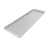 Aluminum bakery presentation tray :  length:300mm,  lenght:150mm, Color: satin white