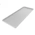 Aluminum bakery presentation tray :  length:600mm,  lenght:150mm, Color: satin white