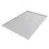 Aluminum bakery presentation tray :  length:600mm,  lenght:400 mm, Color: satin white