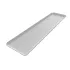 Aluminum bakery presentation tray :  length:400mm,  lenght:100mm, Color: satin white