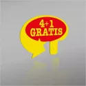 Pijl "4+1 Gratis"