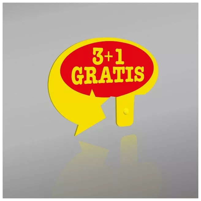 Pijl "3+1 gratis"