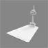 Mobile Foot 5 cm Tunnel Fixing : Color:White