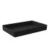 KATA crock tray in melamine : format kata crock:345 mm X 260 mm, Conditionnement:80mm, Color:Black