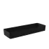 KATA crock tray in melamine : format kata crock:175mm X 520mm, Conditionnement:80mm, Color:Black