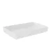 KATA crock tray in melamine : format kata crock:345 mm X 260 mm, Conditionnement:80mm, Color:White