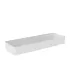KATA crock tray in melamine : format kata crock:175mm X 520mm, Conditionnement:80mm, Color:White