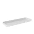 KATA crock tray in melamine : format kata crock:175mm X 520mm, Conditionnement:40mm, Color:White