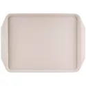 Ecru white ABS serving tray with handle