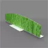 Separator for refrigerated counters : decoration:Meadow,  length:660mm